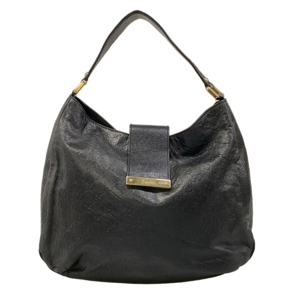 Gucci Shoulder Bag Shima Leather Black